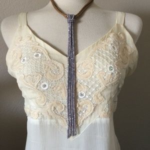 Jamierocks Bohemian Crystal Bead Lariat Necklace